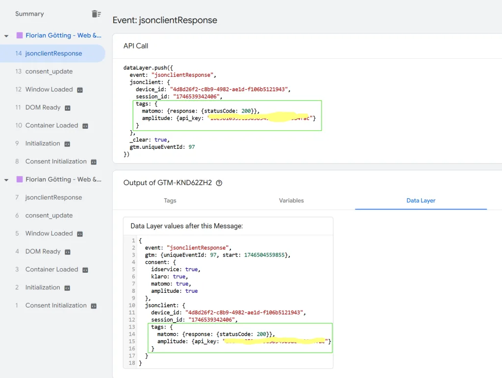 Custom Server Tag Data in Data Layer