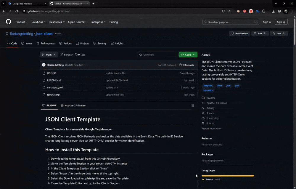 JSON Client Installation